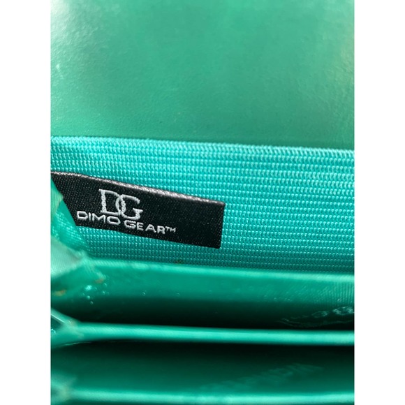 WalletBe Wallet Green Leather Accordion Zip Around - Picture 4 of 10